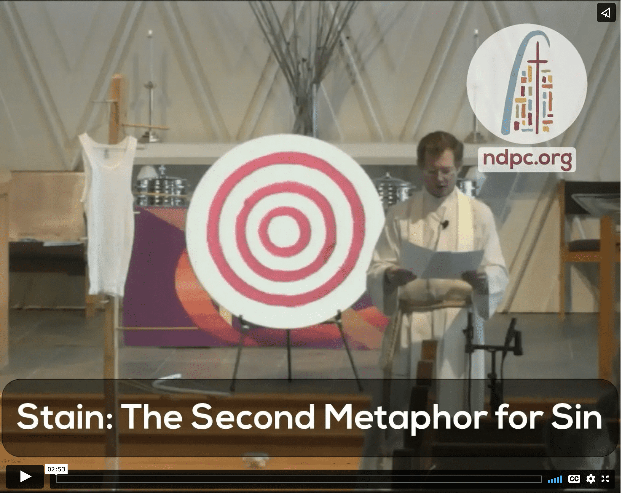 Video link to 2nd classical metaphor for sin: Stain